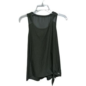 DSG Athletic Side Tie Olive Green Tank Size Large Workout Running Gym Walking